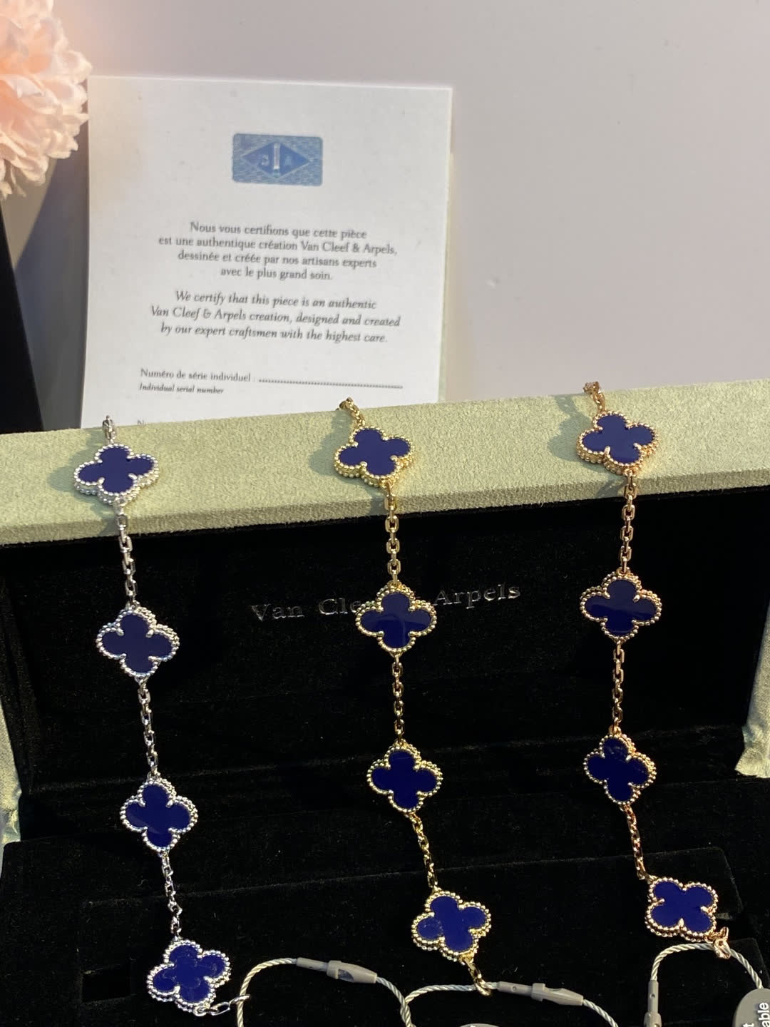 Van Cleef & Arpels Alhambra Triple-Row Necklace